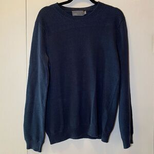 VINCE Round Neck Knit Sweater Navy Men’s Size Small